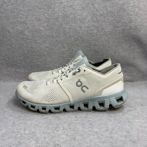 On Running Shoes Womens Size 11 Grey Light Blue Low Top Athletic Sneakers